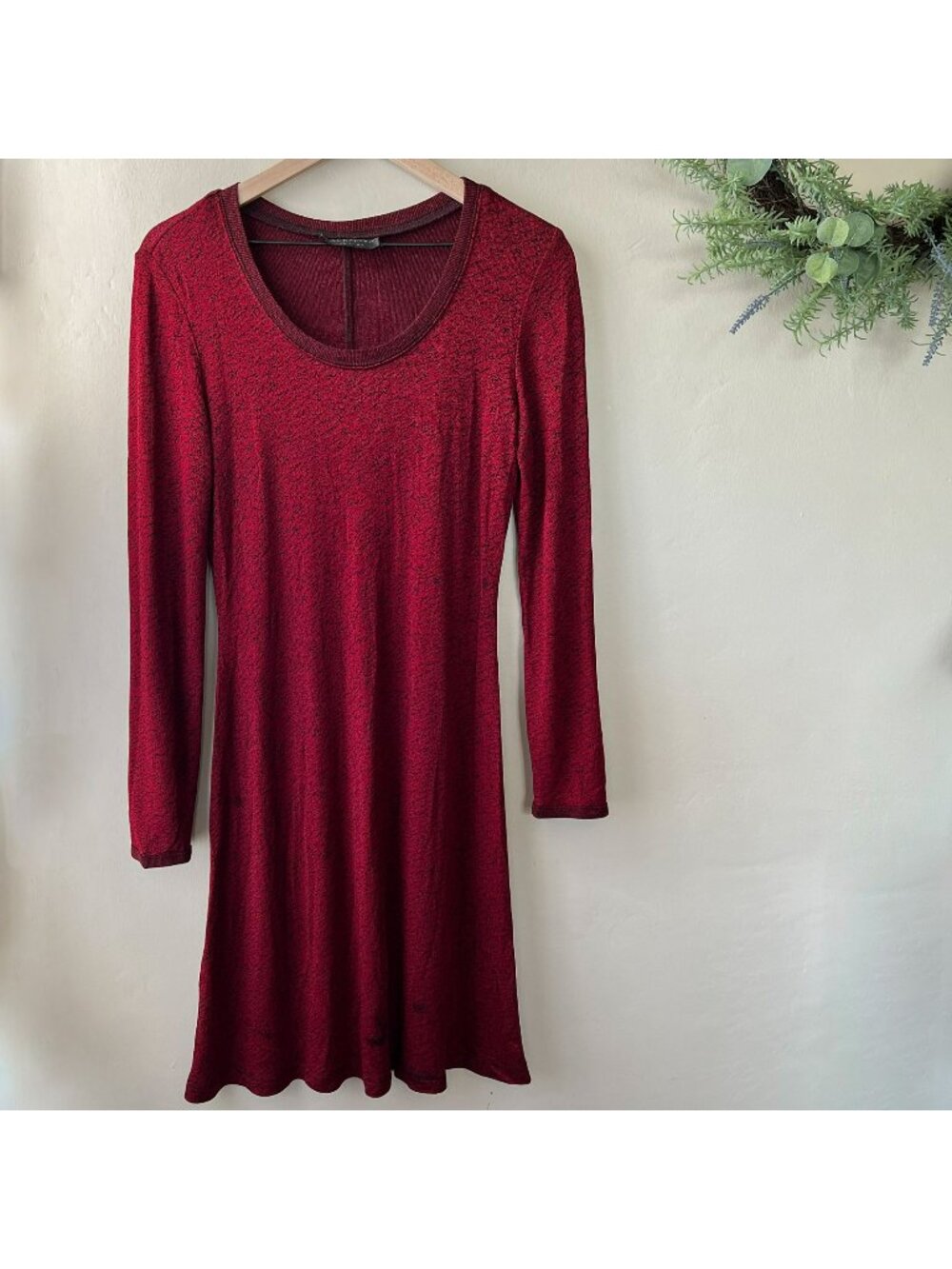 Vintage Connected Apparel Red Romantic Goth Long Sleeve Dress